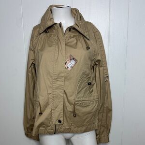 Zenim tan cargo style coat jacket new khaki